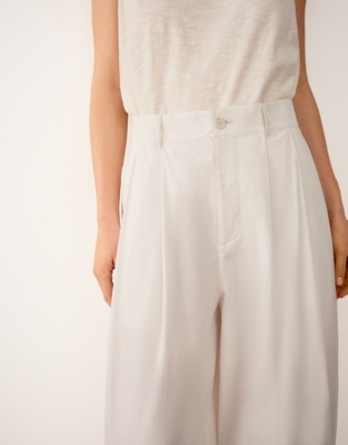 Poplin Trousers - Porcelain