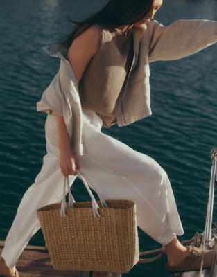 Poplin Trousers - Porcelain