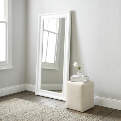 Portland Floor Mirror - White