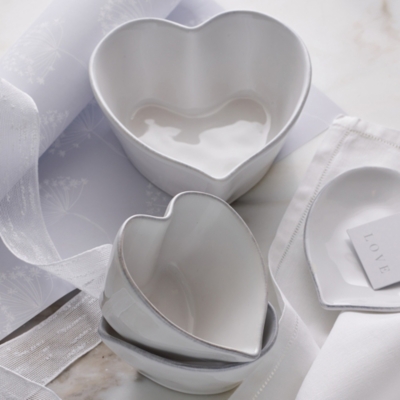 Porto Heart Ramekin - White