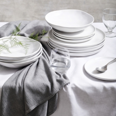 Portobello 12 Piece Dinner Set - White