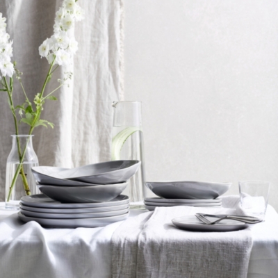 Portobello 12 Piece Dinner Set | Tableware | The White Company UK