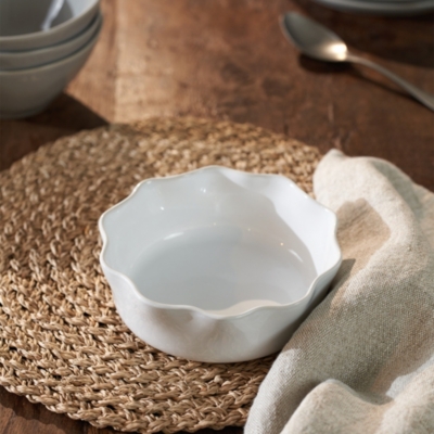 Portobello Ceramic Pie Dish – Small - White