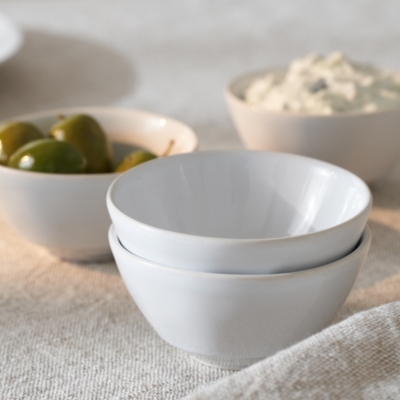 Portobello Dipping Bowls – Set of 4 - White