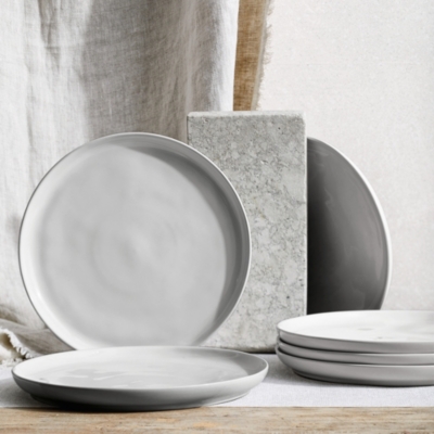 Portobello Gray Dinner Plate – Set of 6 | Home & Bathroom | The White