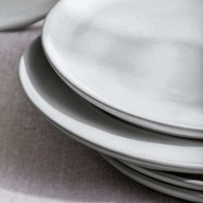 Portobello Gray Side Plate Set of 6 Home & Bath The White Company US