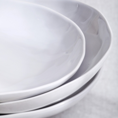 Portobello Pasta Bowls – Set of 6 - White