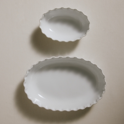 Portobello Ruffle Oven Dish – Large