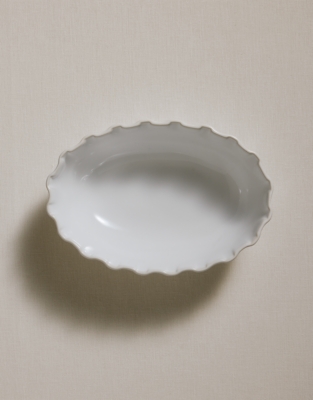 Portobello Ruffle Oven Dish – Small