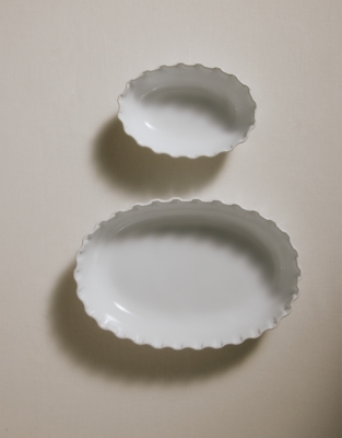 Portobello Ruffle Oven Dish – Small