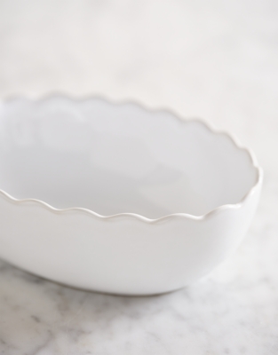 Portobello Ruffle Oven Dish – Small