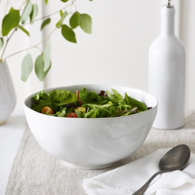 White Salad Bowl