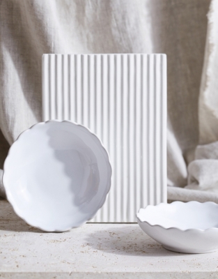 Portobello Scalloped Bowls - Set of 2