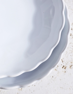 Portobello Scalloped Bowls - Set of 2