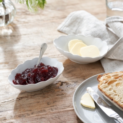 Portobello Scalloped Serving Bowls - Set Of 2 | Tableware | The White