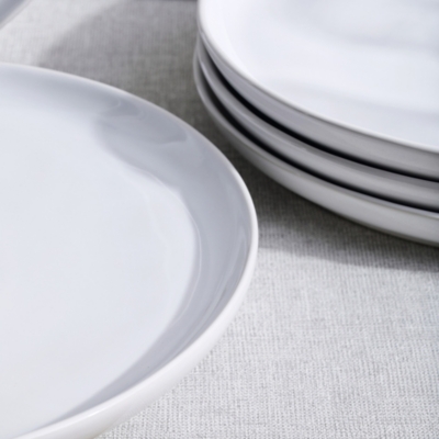 Portobello White Dinner Plate – Set of 6 - White