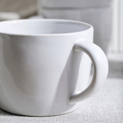 Portobello White Mug - Set of 6 | Tableware | The White Company UK