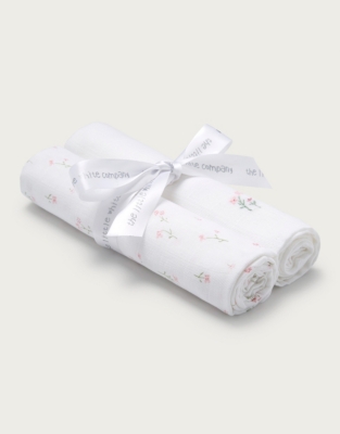 Posey Floral Muslins Set of 2 View All Baby The White Company US