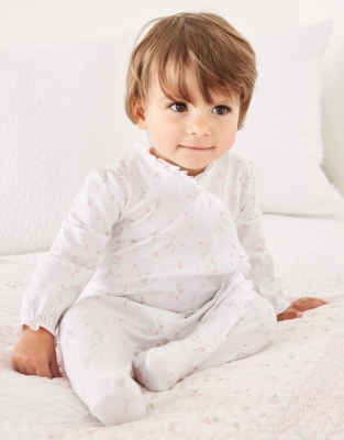 Posey Floral Sleepsuit | Baby Clothing Sale | The White Company US