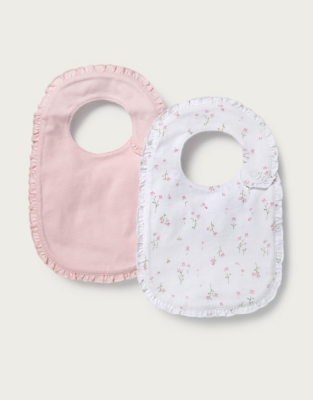 Posy Floral Frill Bibs – Set of 2 | Baby & Children's Sale | The White ...