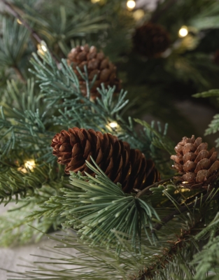 Pre-Lit Table Wreath – 35cm