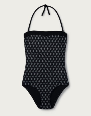 Printed Bandeau Swimsuit | Swimwear & Beachwear | The White Company UK