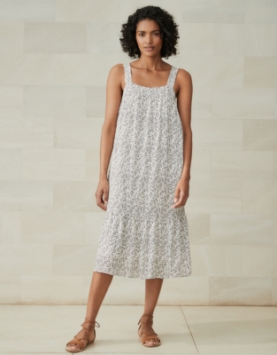 Printed Square-Neck Dress | Dresses & Skirts | The White Company US