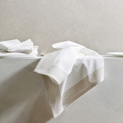 Printed Stripe Napkins Set of 4 Home Accessories Sale The White Company UK