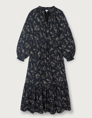 Printed Tiered Wrap Dress | Clothing Sale | The White Company UK