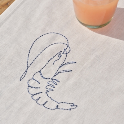 Prise du Jour Embroidered Table Runner