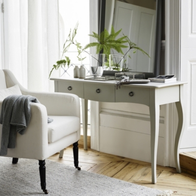 White company deals console table