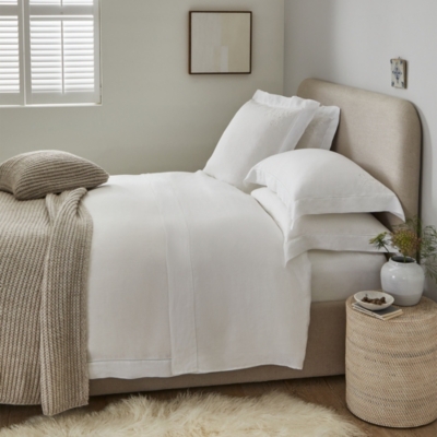 Provence Embroidered Oxford Pillowcase Single Provence Bed Linen