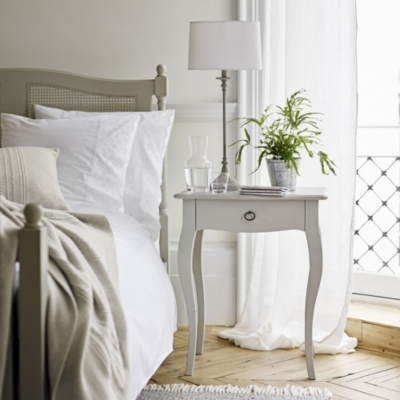 The white company bedside shop table