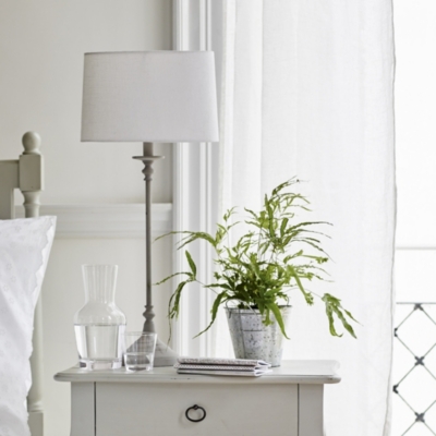 white company table lamp