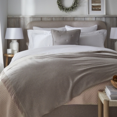 Pure Cashmere Throw Throws & Blankets The White Company UK