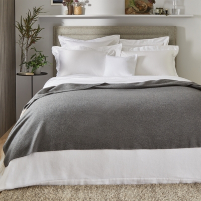 White company cashmere discount throw