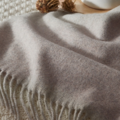 White company cashmere online blanket