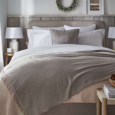 White company best sale bed throw