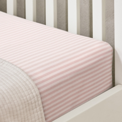 Pure Cotton Pyjama Stripe Fitted Sheet