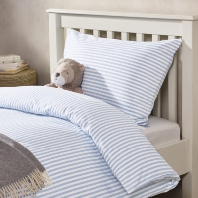 Pure Cotton Pyjama Stripe Flannel Bed Linen Set