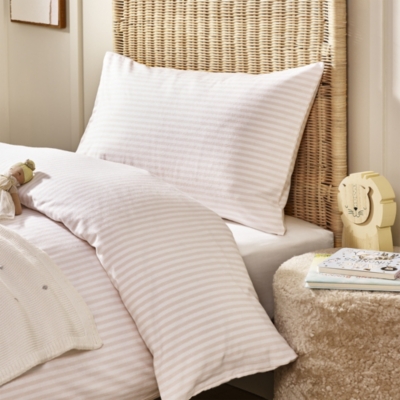 Pure Cotton Pyjama Stripe Flannel Bed Linen Set