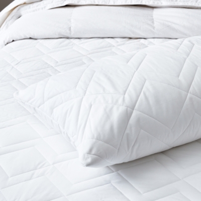 Pure-Cotton Quilted Anti-Allergy Pillow Protectors | Toppers ...