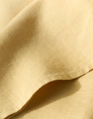 Pure Linen Napkins – Set of 4 - Soft Yellow