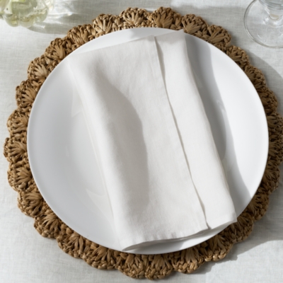 Pure Linen Napkins – Set of 4 - White