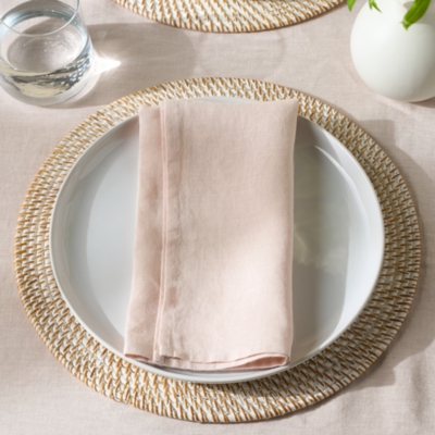 Pure Linen Napkins – Set of 4 - Blush