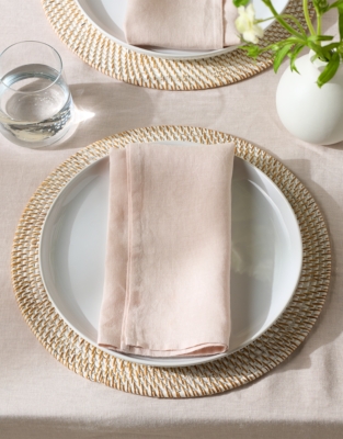 Pure Linen Napkins – Set of 4 - Blush