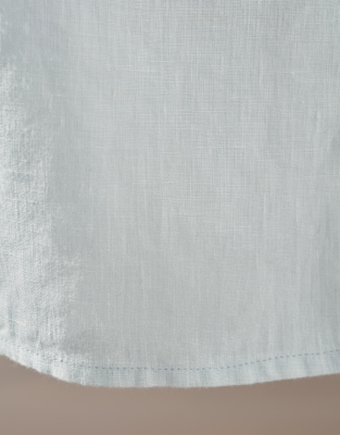 Pure Linen Table Runner - Pale Blue