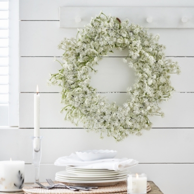 Queen Anne Lace Wreath View All Outdoor The White Company UK