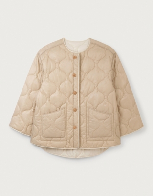 Quilted Reversible Cocoon Jacket