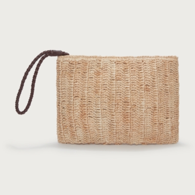 Raffia Clutch Bag
